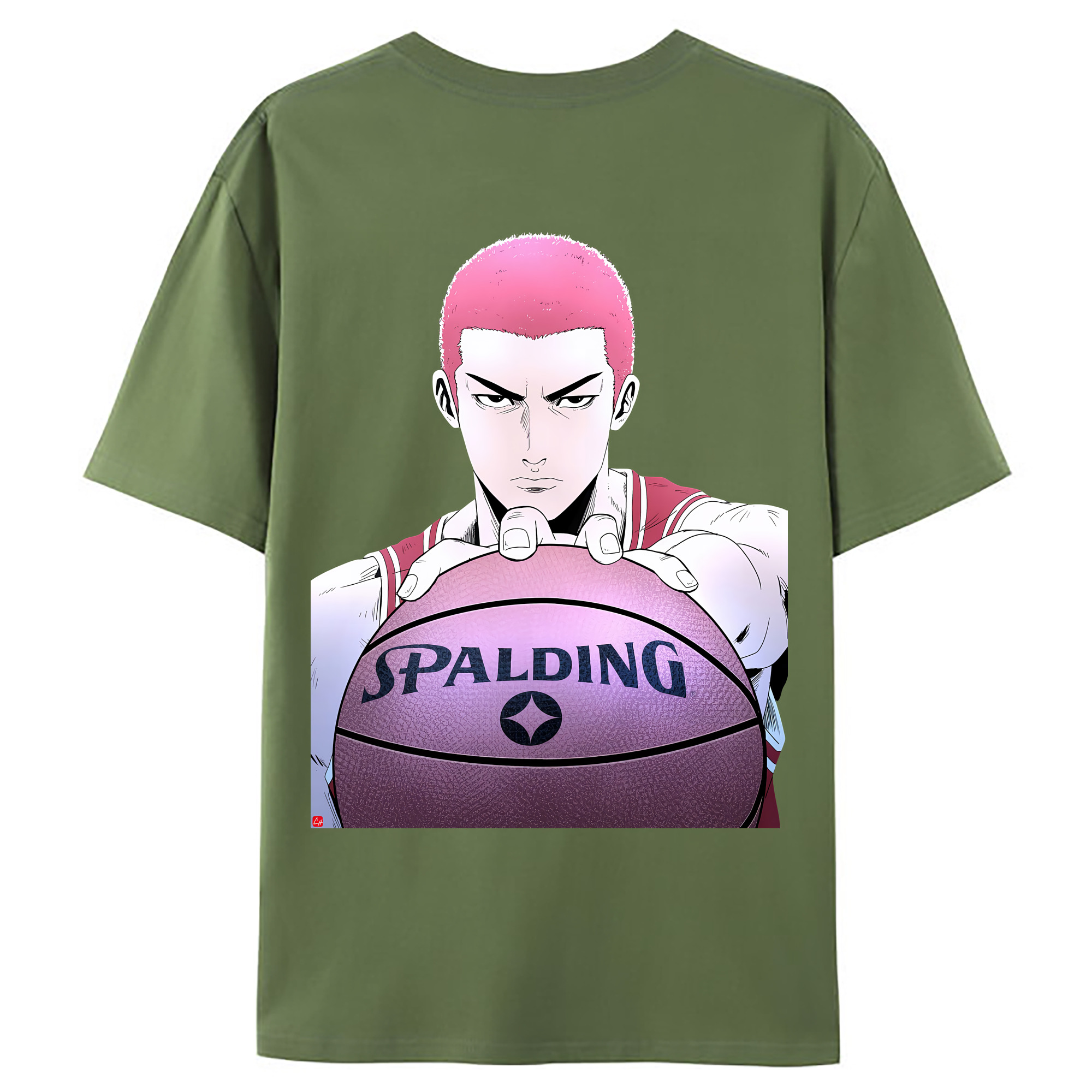 （画像用） SLAM DUNK／スラムダンク 綿100％ メンズ半袖Tシャツ（バックプリント） 通気性